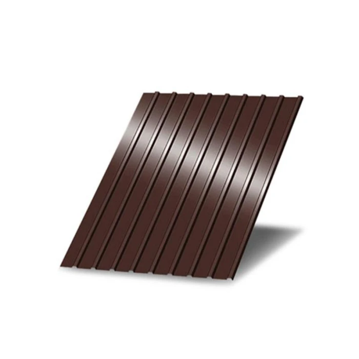 Профнастил C18 900х0.5 Окрашенный RAL 8017